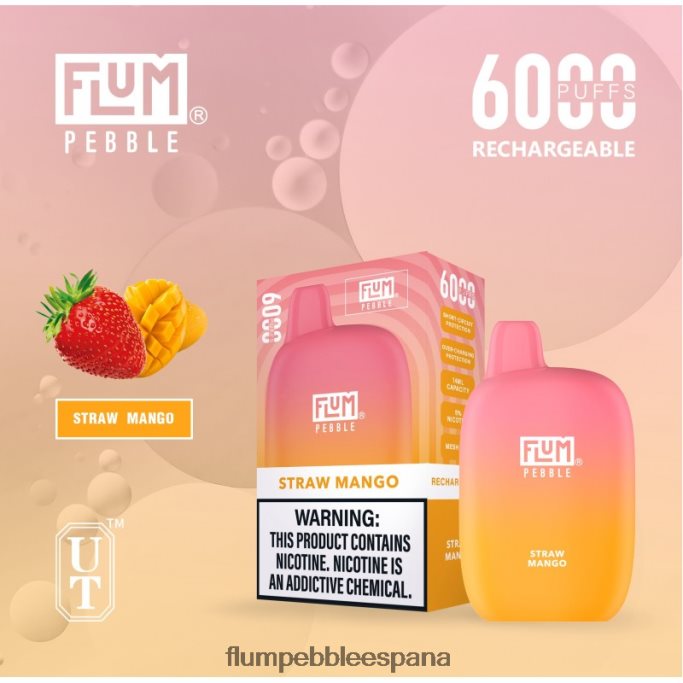 FLUM PEBBLES 6000 bocanadas mango de paja 4T66NJ68 FLUM PEBBLE vape review