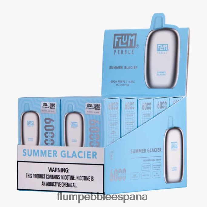 FLUM PEBBLES 6000 inhalaciones 10 paquetes glaciar de verano 4T66NJ81 FLUM PEBBLE españa