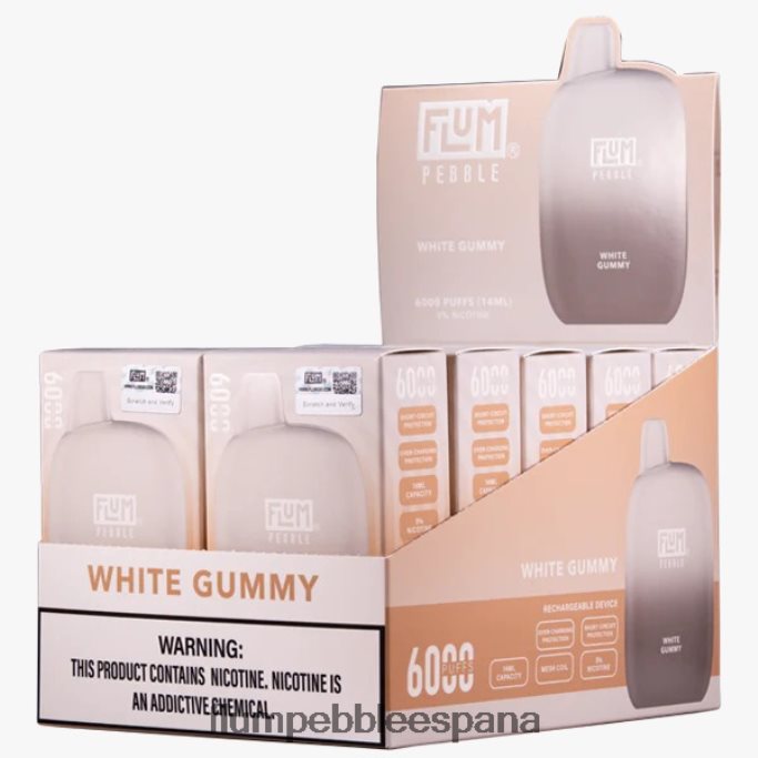 FLUM PEBBLES 6000 inhalaciones 10 paquetes gomoso blanco 4T66NJ88 FLUM PEBBLE vape review